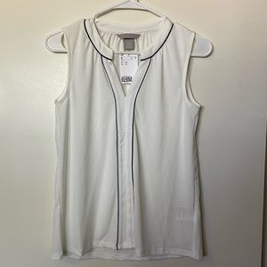 H&M white shell top - XS